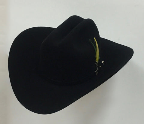 David's 100X Black fur felt cowboy hat