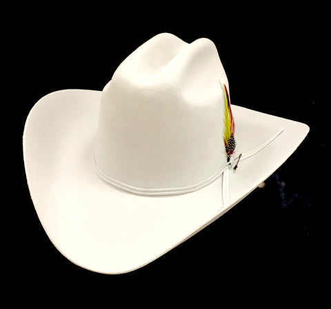 6X Rancher White fur felt cowboy hat