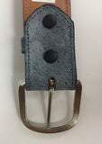Genuine  smooth ostrich belt