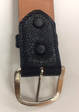 Genuine smooth ostrich belt