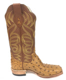 Full Quill Antique Saddle CC Ostrich Boot