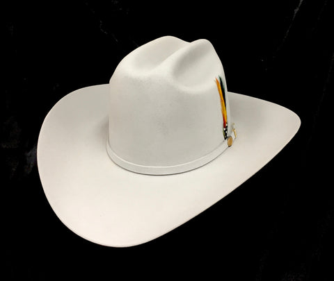 Stetson 100X "El Presidente" Mist Grey fur felt cowboy hat