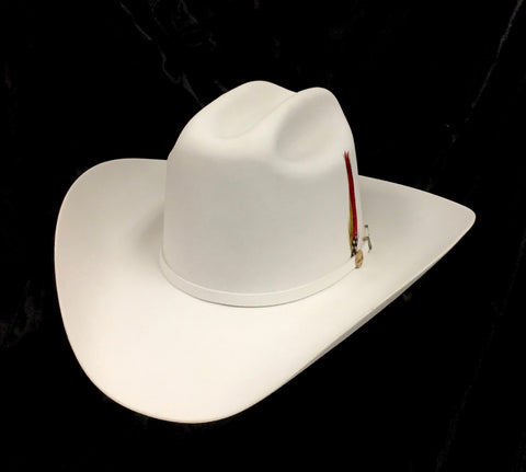 Stetson 100X "El Presidente" White fur felt cowboy hat